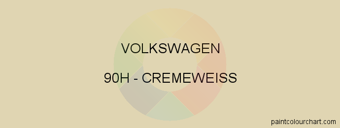 Volkswagen paint 90H Cremeweiss