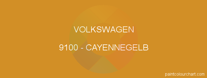 Volkswagen paint 9100 Cayennegelb