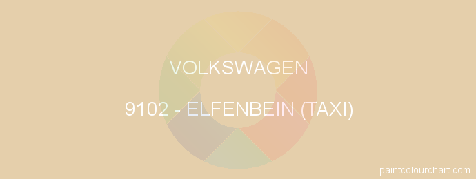 Volkswagen paint 9102 Elfenbein (taxi)