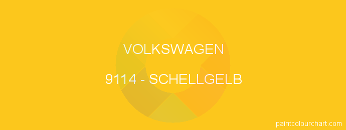 Volkswagen paint 9114 Schellgelb