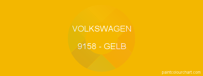 Volkswagen paint 9158 Gelb