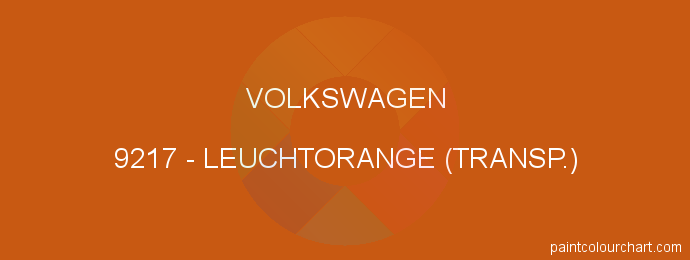 Volkswagen paint 9217 Leuchtorange (transp.)