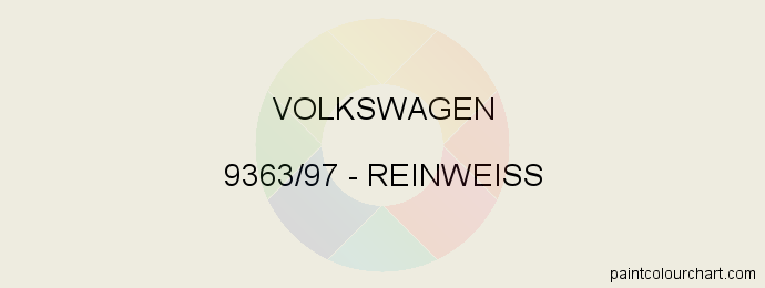 Volkswagen paint 9363/97 Reinweiss
