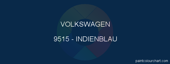 Volkswagen paint 9515 Indienblau