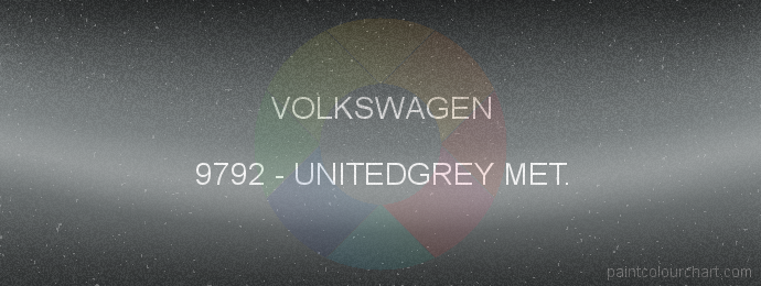 Volkswagen paint 9792 Unitedgrey Met.
