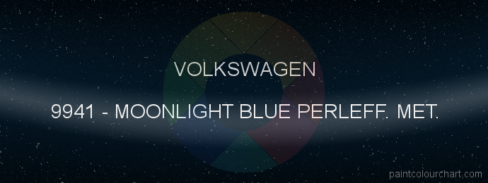 Volkswagen paint 9941 Moonlight Blue Perleff. Met.