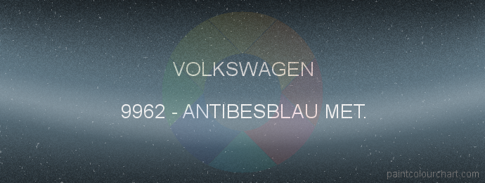 Volkswagen paint 9962 Antibesblau Met.
