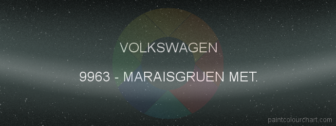 Volkswagen paint 9963 Maraisgruen Met.