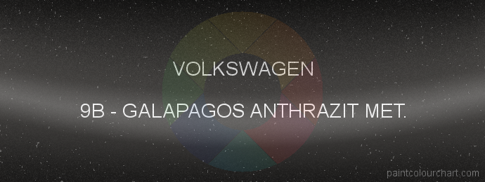 Volkswagen paint 9B Galapagos Anthrazit Met.