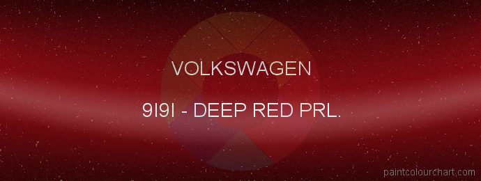 Volkswagen paint 9I9I Deep Red Prl.