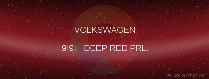 Volkswagen paint 9I9I Deep Red Prl.