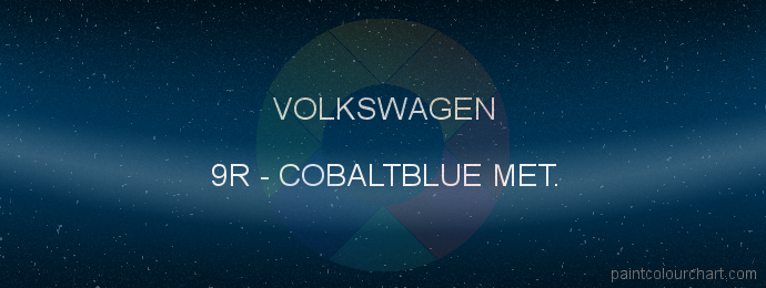 Volkswagen paint 9R Cobaltblue Met.