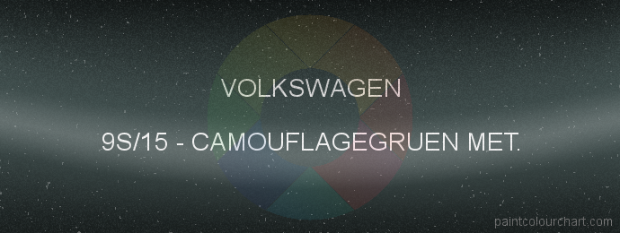 Volkswagen paint 9S/15 Camouflagegruen Met.