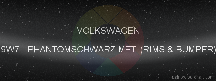 Volkswagen paint 9W7 Phantomschwarz Met. (rims & Bumper)