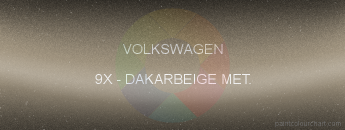 Volkswagen paint 9X Dakarbeige Met.