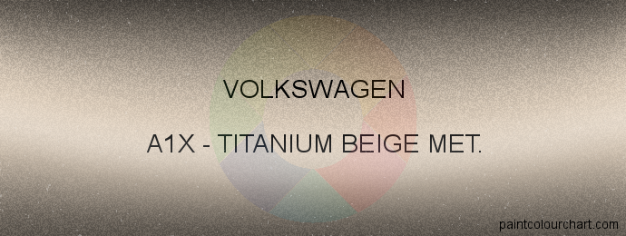 Volkswagen paint A1X Titanium Beige Met.