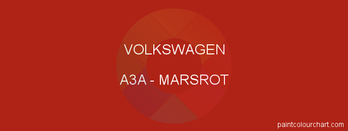 Volkswagen paint A3A Marsrot