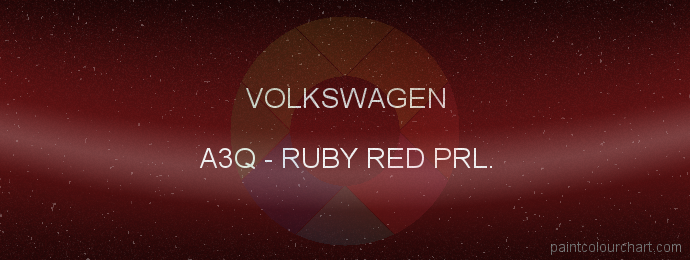 Volkswagen paint A3Q Ruby Red Prl.