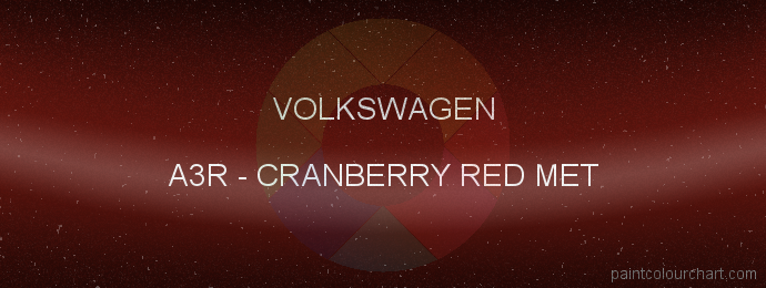 Volkswagen paint A3R Cranberry Red Met