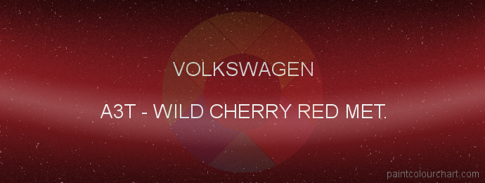 Volkswagen paint A3T Wild Cherry Red Met.