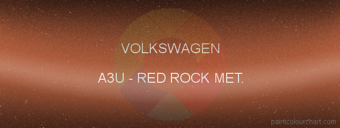 Volkswagen paint A3U Red Rock Met.