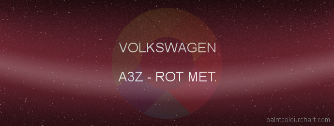 Volkswagen paint A3Z Rot Met.
