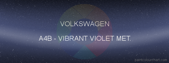 Volkswagen paint A4B Vibrant Violet Met.