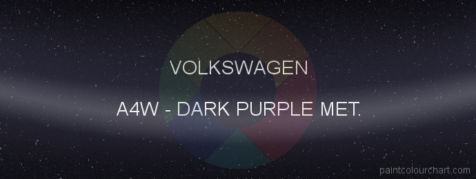 Volkswagen paint A4W Dark Purple Met.