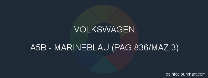 Volkswagen paint A5B Marineblau (pag.836/maz.3)
