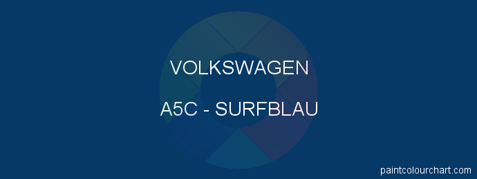 Volkswagen paint A5C Surfblau