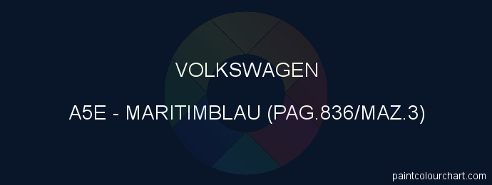 Volkswagen paint A5E Maritimblau (pag.836/maz.3)