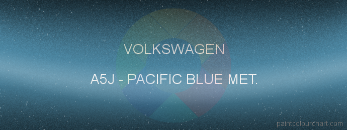 Volkswagen paint A5J Pacific Blue Met.