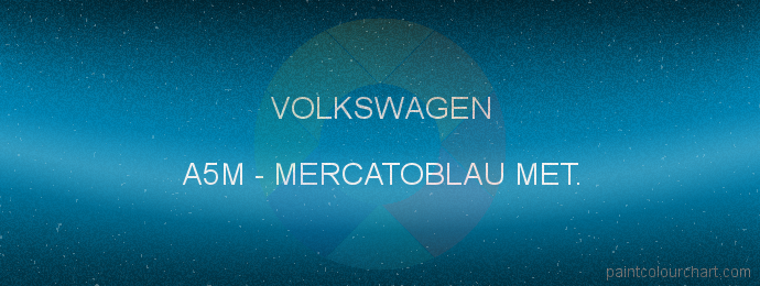 Volkswagen paint A5M Mercatoblau Met.
