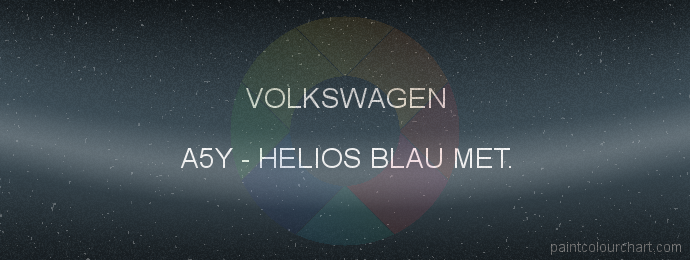Volkswagen paint A5Y Helios Blau Met.