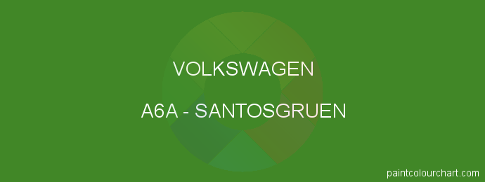 Volkswagen paint A6A Santosgruen