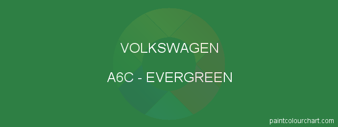 Volkswagen paint A6C Evergreen