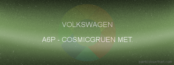 Volkswagen paint A6P Cosmicgruen Met.