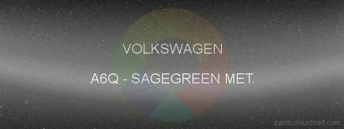 Volkswagen paint A6Q Sagegreen Met.