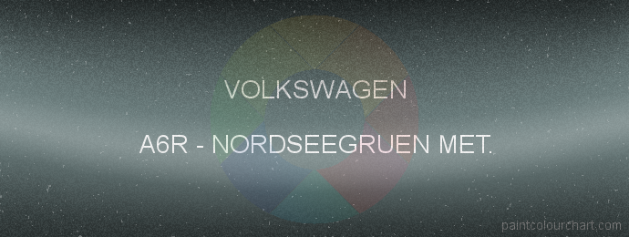Volkswagen paint A6R Nordseegruen Met.