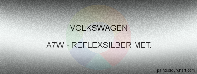 Volkswagen paint A7W Reflexsilber Met.