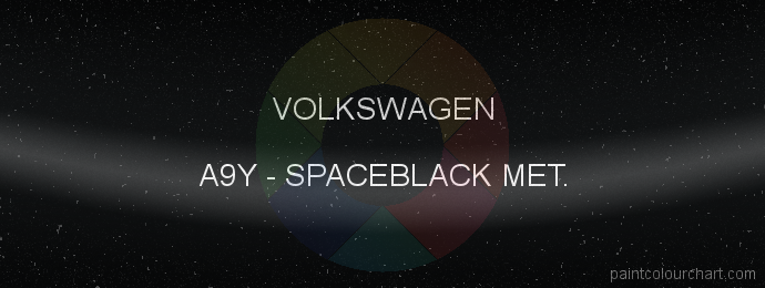 Volkswagen paint A9Y Spaceblack Met.