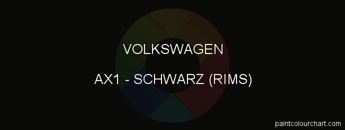 Volkswagen paint AX1 Schwarz (rims)