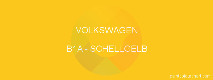 Volkswagen paint B1A Schellgelb