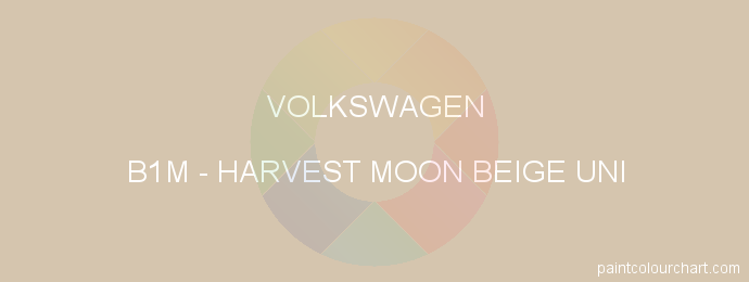 Volkswagen paint B1M Harvest Moon Beige Uni
