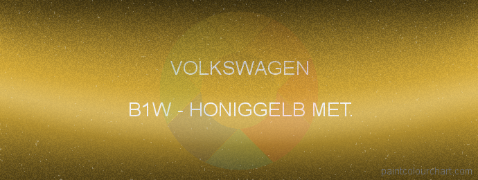 Volkswagen paint B1W Honiggelb Met.