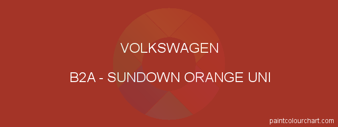 Volkswagen paint B2A Sundown Orange Uni