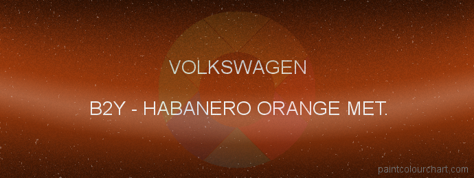 Volkswagen paint B2Y Habanero Orange Met.