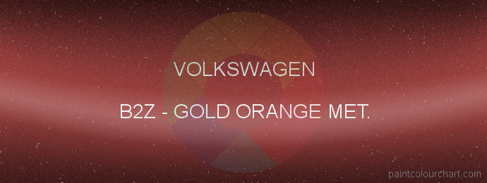 Volkswagen paint B2Z Gold Orange Met.