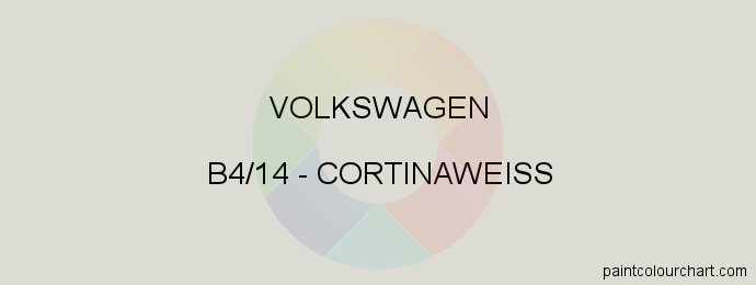 Volkswagen paint B4/14 Cortinaweiss