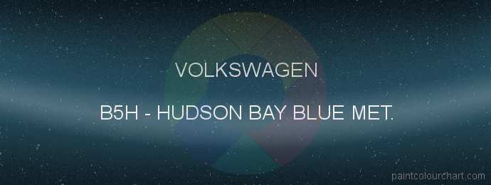 Volkswagen paint B5H Hudson Bay Blue Met.